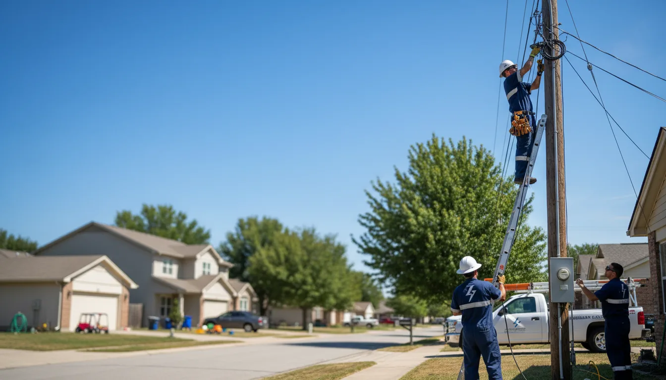 Residential electrician providing installation services in Qulin, MO